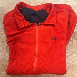 Arc'teryx Vibrant Orange Quarter-Zip Fleece